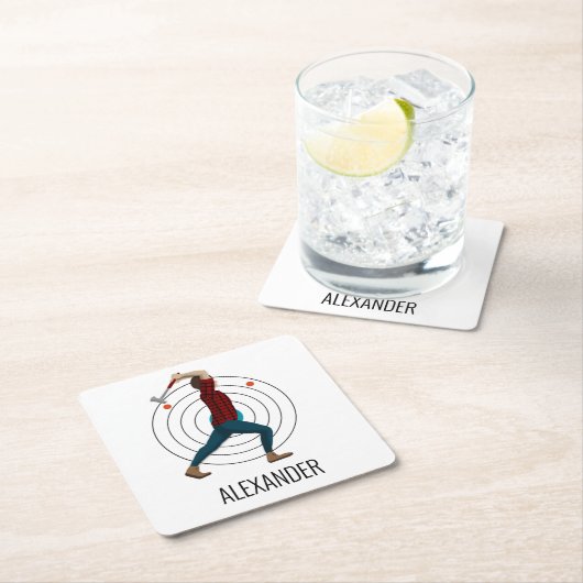 Ax Throwing Kartonnen Onderzetters (Insitu)