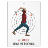 Ax Throwing Klembord (Achterkant)
