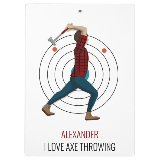 Ax Throwing Klembord (Achterkant)