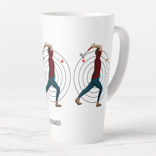 Ax Throwing Latte Mok (Rechterhoek)