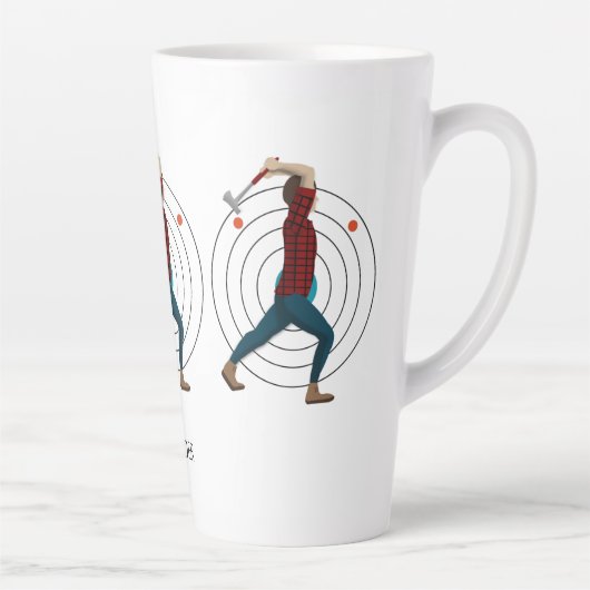 Ax Throwing Latte Mok (Rechts)