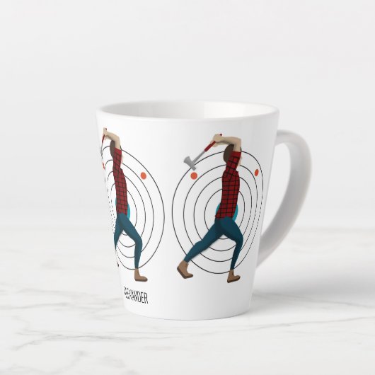 Ax Throwing Latte Mok (Rechterhoek)