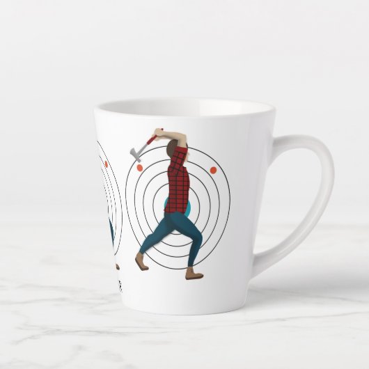 Ax Throwing Latte Mok (Rechts)