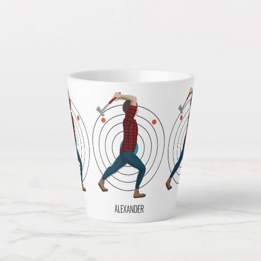 Ax Throwing Latte Mok (Voorkant)