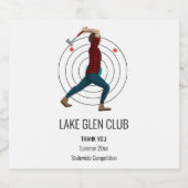 Ax Throwing Likeurfles Etiket (Enkel label)