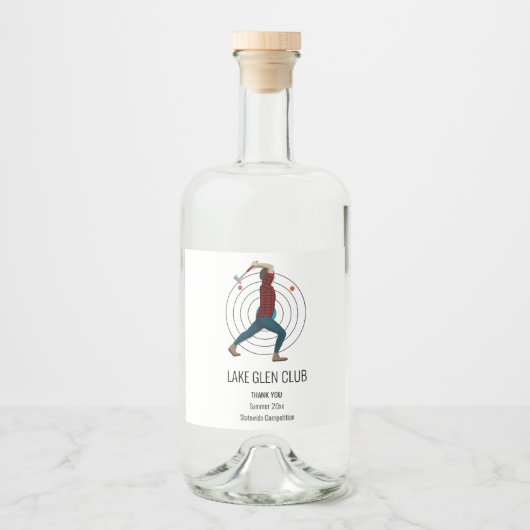 Ax Throwing Likeurfles Etiket (Voorkant)