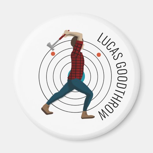 Ax Throwing Magneet (Voorkant)