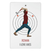 Ax Throwing Mini Klembord (Achterkant)