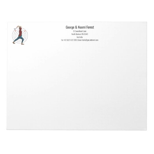 Ax Throwing Notitieblok (Voorkant)