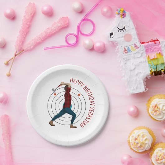 Ax Throwing Papieren Bordje (Feest)