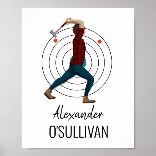 Ax Throwing Poster (Voorkant)