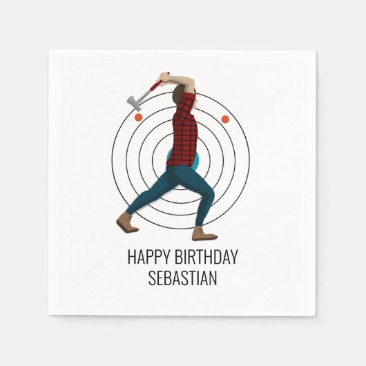 Ax Throwing Servet (Voorkant)