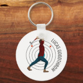 Ax Throwing Sleutelhanger (Voorkant)