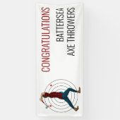 Ax Throwing Spandoek (Verticaal)