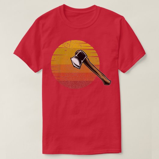 Ax Throwing Sunset Ax Throwing Hatchett Lumberja T-shirt (Design voorkant)