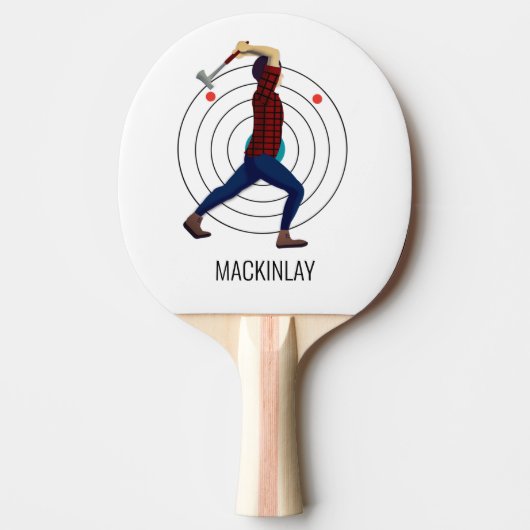 Ax Throwing Tafeltennisbatje (Voorkant)