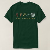 Ax Throwing Target Retro T-shirt (Design voorkant)