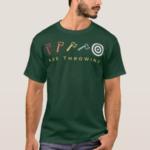 Ax Throwing Target Retro  T-shirt