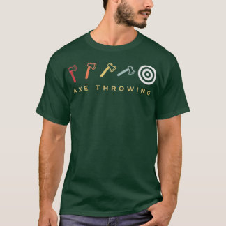 Ax Throwing Target Retro T-shirt