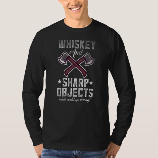 Ax Throwing Targets Hatchet Quote T-shirt (Voorkant)