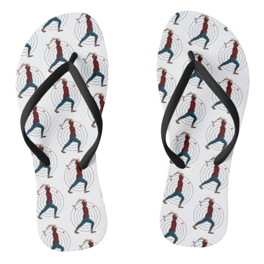 Ax Throwing Teenslippers (Voetbed)