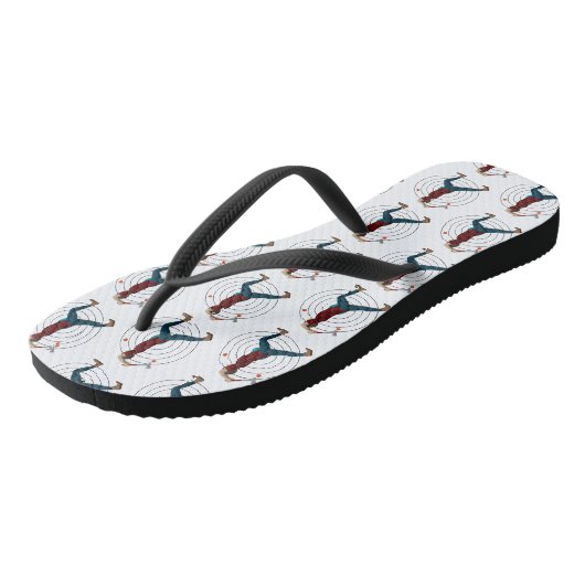 Ax Throwing Teenslippers (Schuin)