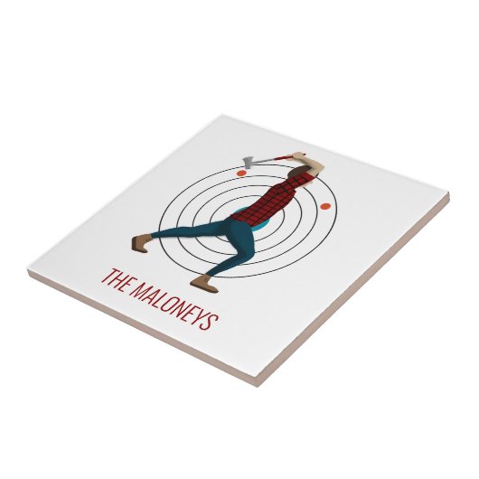 Ax Throwing Tegeltje (Zijkant)