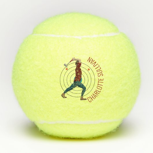 Ax Throwing Tennisballen (Voorkant)