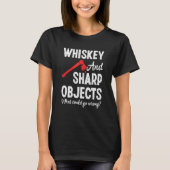 Ax Throwing Wine Sharp Objects Hatchet Lumberjack T-shirt (Voorkant)