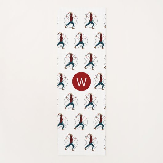 Ax Throwing Yogamat (Voorkant)