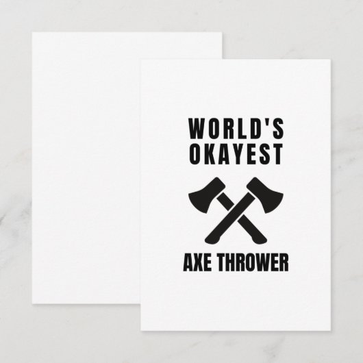 Ax-trekkende legende (2) bedankkaart (Voorkant / Achterkant)