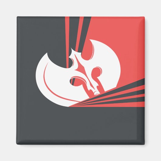 Ax War Weapon Warrior Battle Militaire Oudheid Magneet (Voorkant)