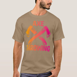 Ax-werptende X-schuifende lankovers Ax Throwing De T-shirt