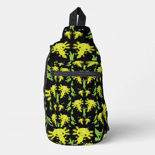 Axaotl Salamander Kinder Gift Sling Bag (Voorkant)