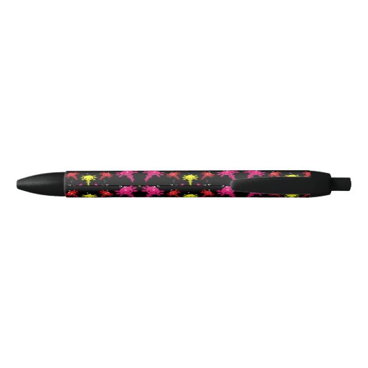 Axaotl Salamander Kinder Gift Zwarte Inkt Pen (Achterkant)