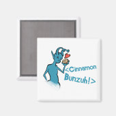 Axe Hearts Buns Square of Cirkelmagneet Magneet (Voorkant / Achterkant)