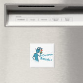 Axe Hearts Buns Square of Cirkelmagneet Magneet (Insitu (Vaatwasser))