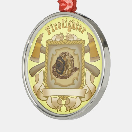 Axe Shield FireFighter ornament (Links)