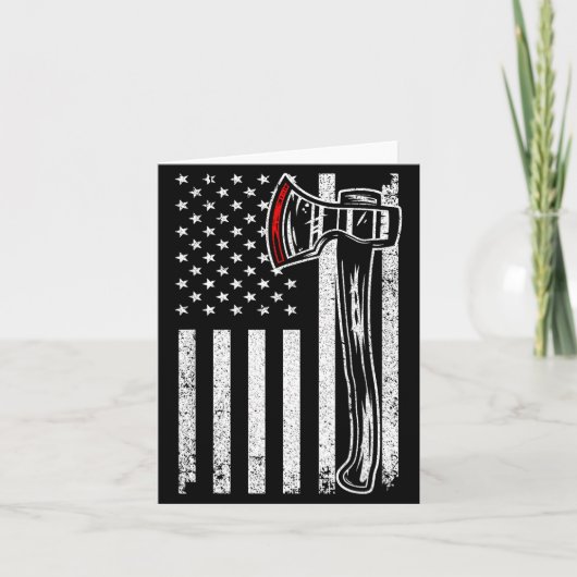 Axe Throwing Novelty For Men Women Ax Thrower Axe  Kaart (Voorkant)