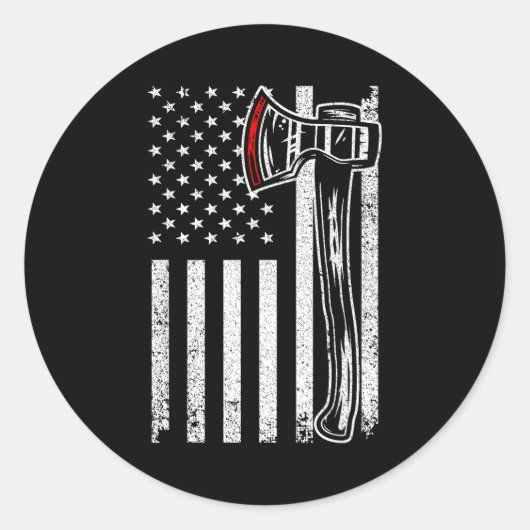 Axe Throwing Novelty For Men Women Ax Thrower Axe  Ronde Sticker (Voorkant)