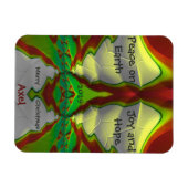 AXEL~ CHRISTMAS-kaart helder! ~ Magneet (Horizontaal)