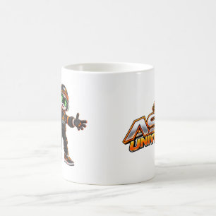 Axel Cute Futuristische AI Robot Karakter Koffiemo Koffiemok