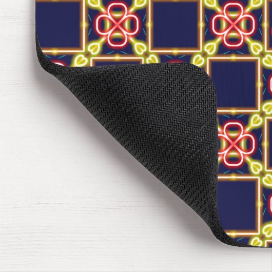 AXEL ~ Fluor Abstract Patroon ~ Gepersonaliseerd Muismat (Hoek)