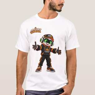Axel Futuristische AI Robot Karakter Grafische T-S T-shirt