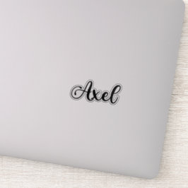 Axel Naam - Handgeschreven kalligrafie Sticker