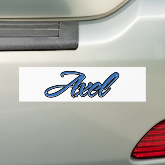 Axel Name blue Aufkleber Sticker Autoaufkleber (Op auto)