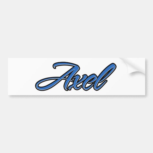 Axel Name blue Aufkleber Sticker Autoaufkleber (Voorkant)