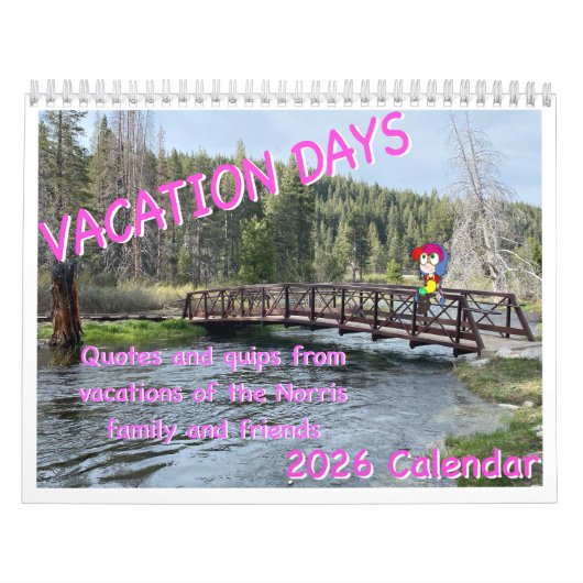 Axel Norris Vakantiedagen 2026 kalender (Hoes)