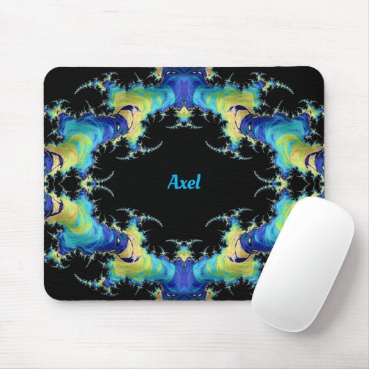 AXEL ~ Strange 3D Patroon ~ Gepersonaliseerd Muismat (Met muis)