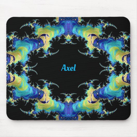 AXEL ~ Strange 3D Patroon ~ Gepersonaliseerd Muismat (Voorkant)